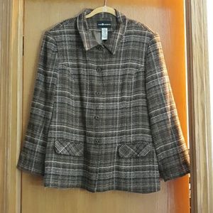 Sag Harbor Brown & Cream Jacket